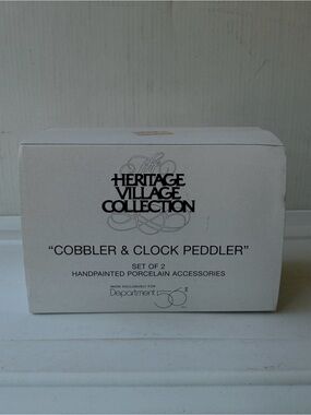 Dept 56 "Cobbler & Clock Peddler" Dickens Village